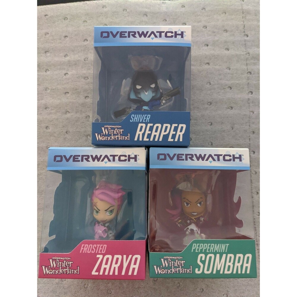 Shiver Reaper, Pepper Sombra, Frosted Zarya Overwatch Winter Wonderland Blizzard